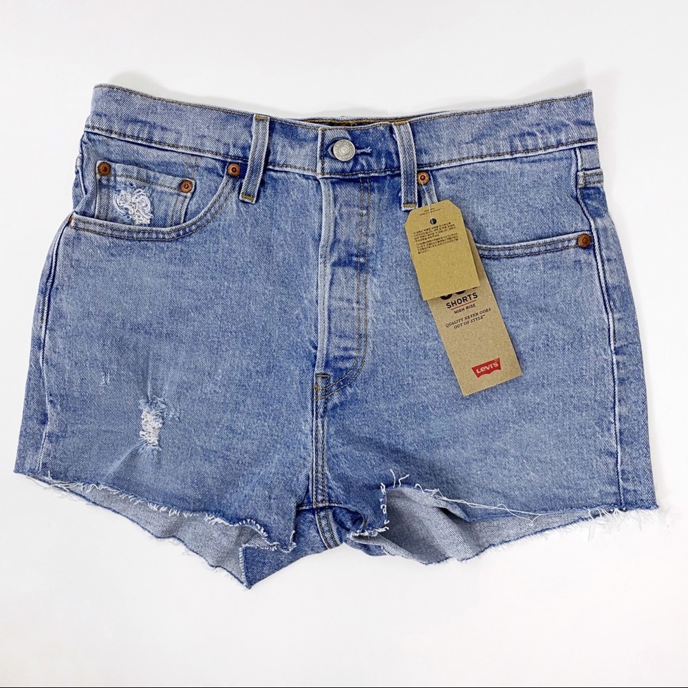 Levi’s 29 8 501 Distressed Denim Shorts